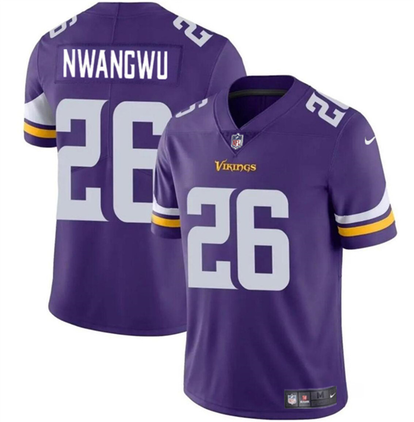Men's Purple Minnesota Vikings #26 Kene Nwangwu Vapor Untouchable Limited Stitched Jersey